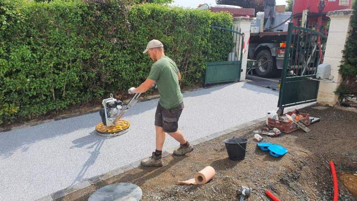 Création entrée maçonnerie Mornant