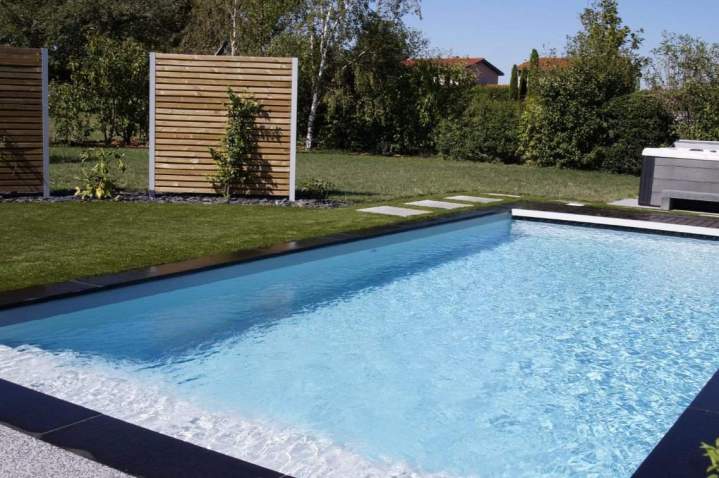 Piscine avec brise-vue Mornant