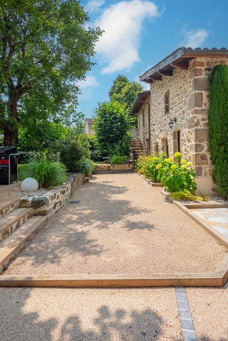 Création maçonnerie paysagère design Mornant