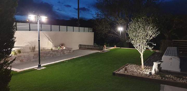 Installation éclairage extérieur Mornant